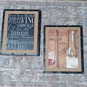 Wine Themed Wall Art Set